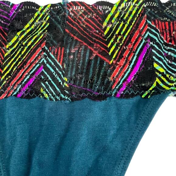 Miss Vickie's Intimates Colorful Lace Waistband Thong Panty Womens Small 5/$25 - Picture 2 of 5